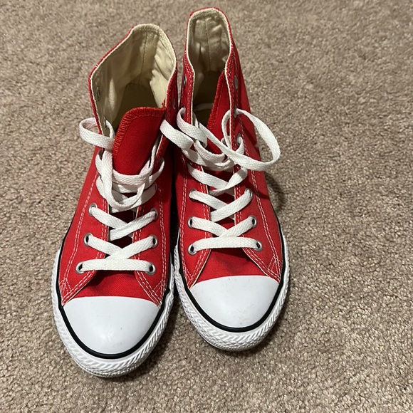 Converse All Stars RedYouth size 3 - Picture 3 of 5